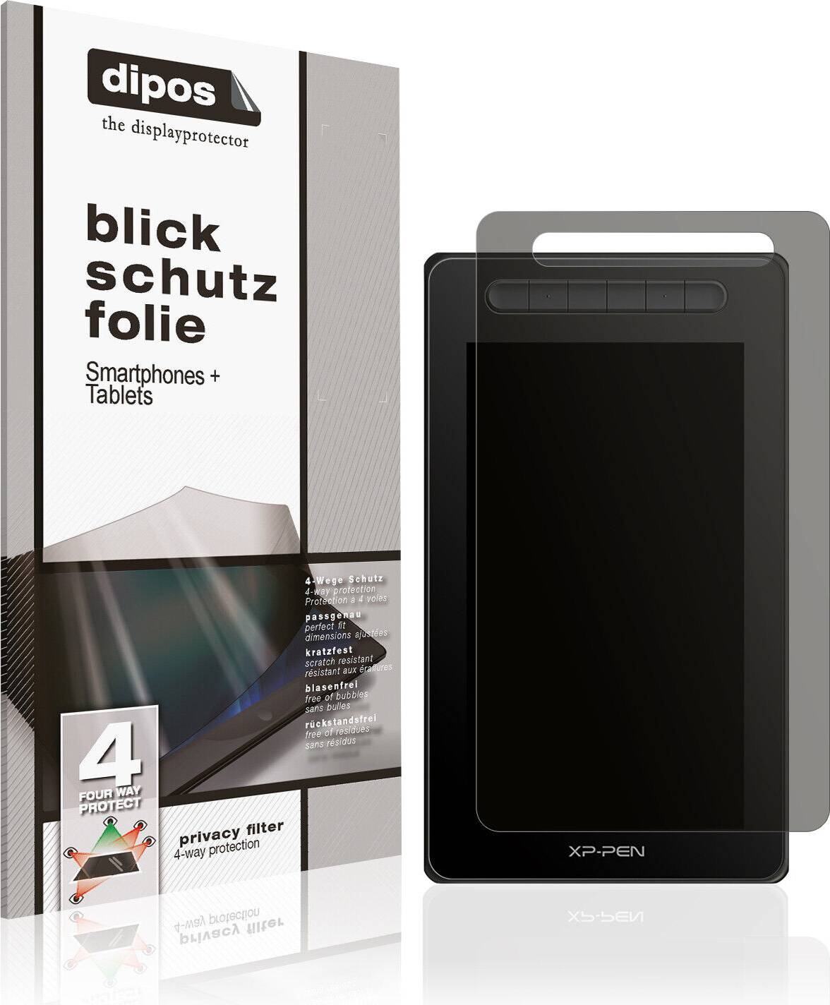 Dipos Screen Protector for XP-Pen Artist 10 2 Gen Privacy Filter