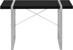 Compact computer desk SlickBlue Compact Computer with Sturdy Metal Frame Black 23 Writing Desk
