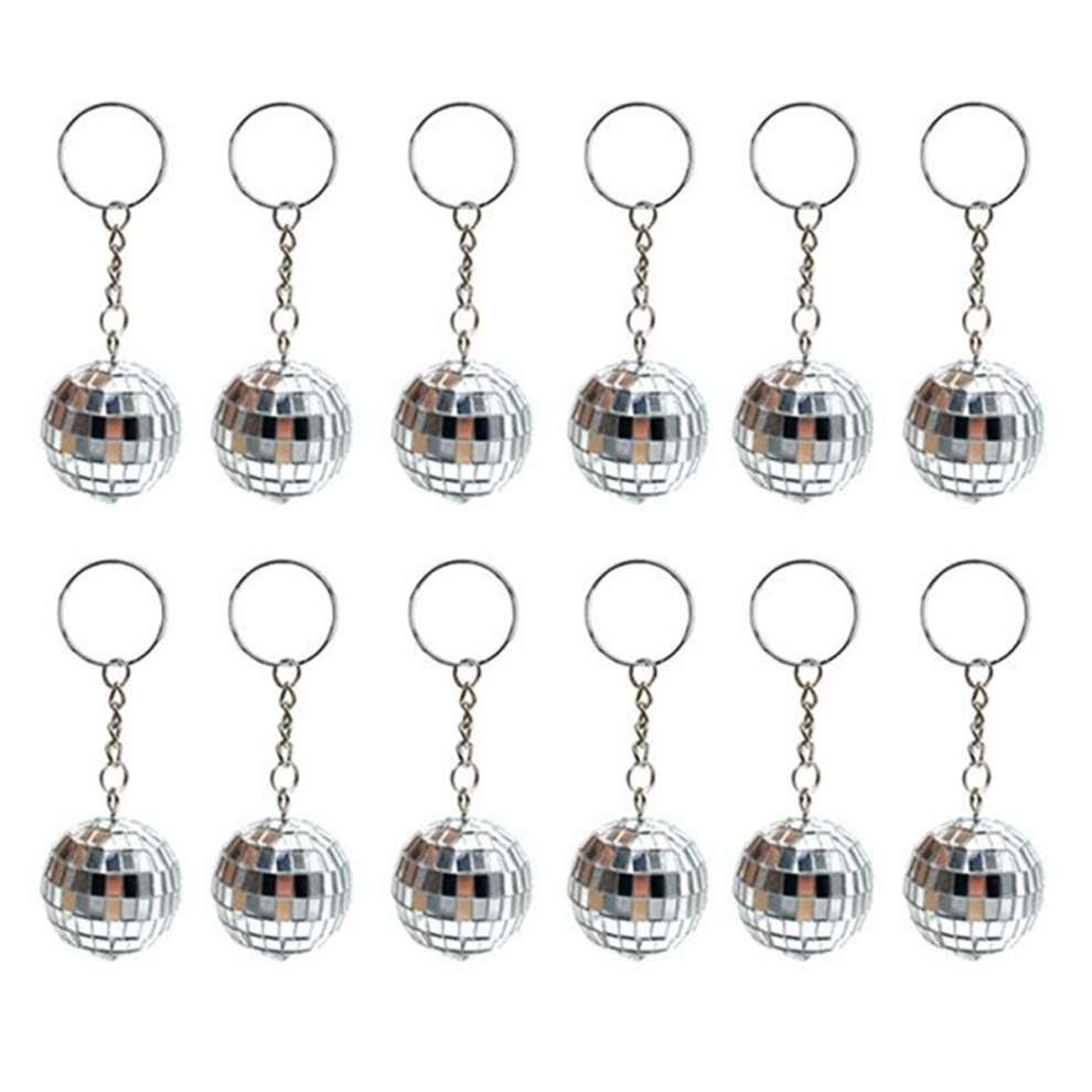 Spactz Disco Ball Keychain 70s Mini Key Chain
