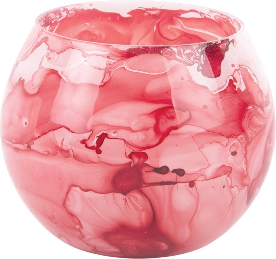 Small Glass Vase Rouge