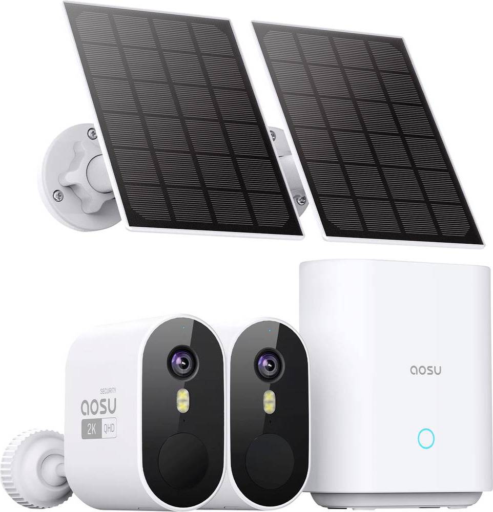 Solar Wireless Outdoor Security Camera System 3MP