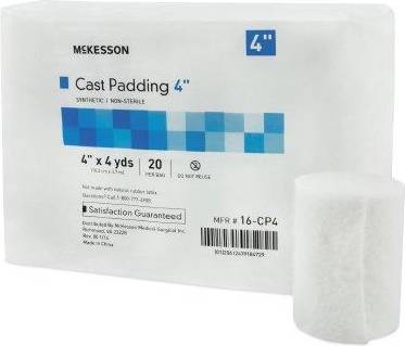 McKesson Cast Padding Polyester 4 Inches x 4 Yards White