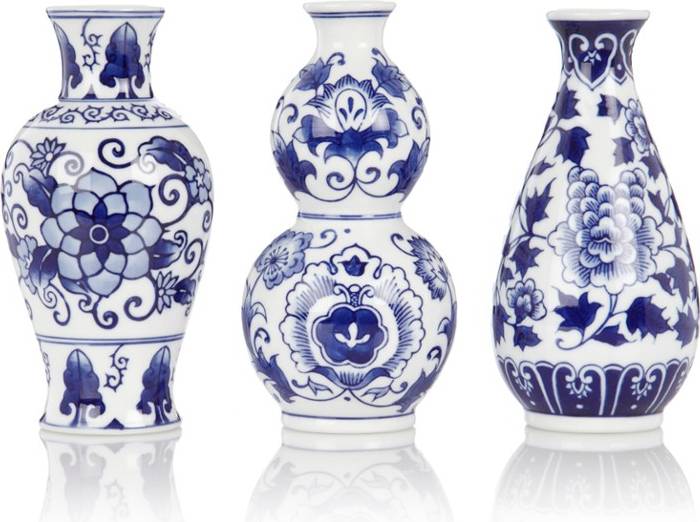 Dutch Delight Set Of Three Blue