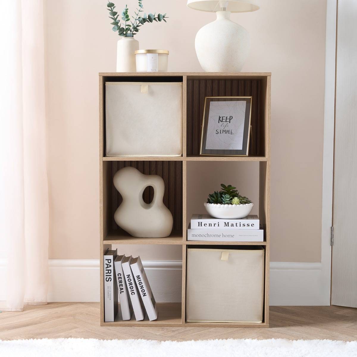 OHS Matte Velvet Cube Boxes 2 Pack Storage Box
