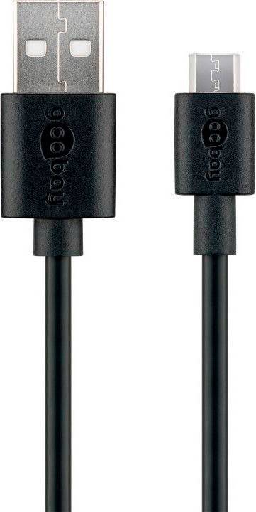Usb b cable Goobay Textile USB A - USB Micro-B 2.0 2m