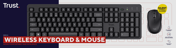 Trust ODY II WL Keyboard & Mouse Set
