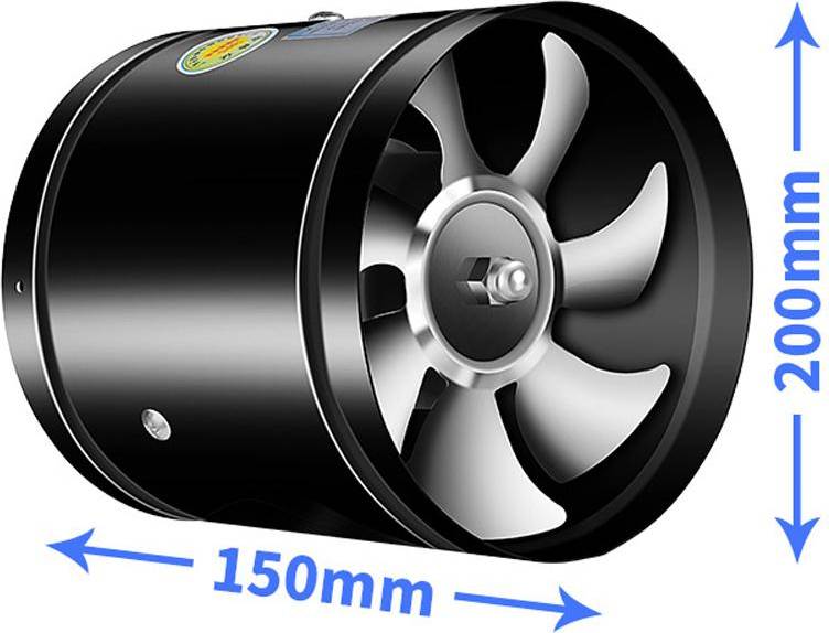 Zeblaze Round Inline Booster Duct Fan 4 Inch