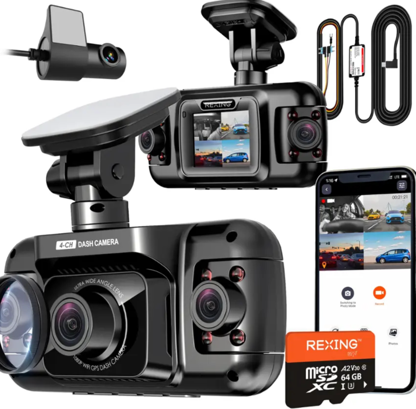 Dash camera Rexing R4 4 Channel Dash Cam