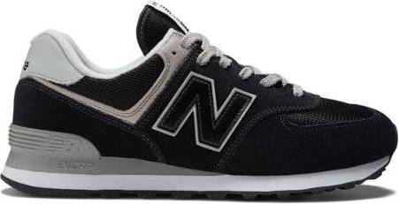 New Balance Mænd 574 Core Suede Mesh - Sort/Hvid