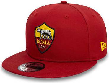 New Era Football Röd Snapback Keps AS Roma 9FIFTY