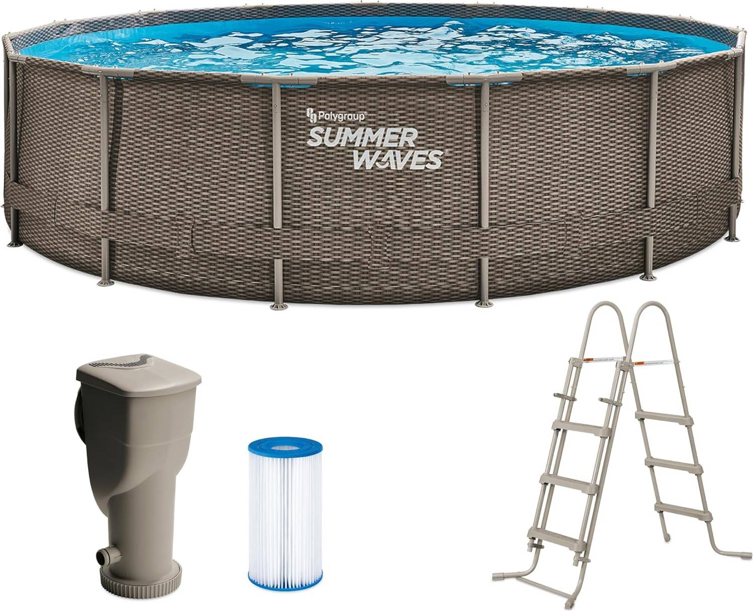 Round Pool Complete Set Ø4.6x1.1m