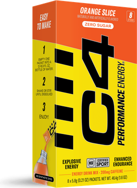 C4 Performance Energy Powder Mix Orange Slice 8 Pack