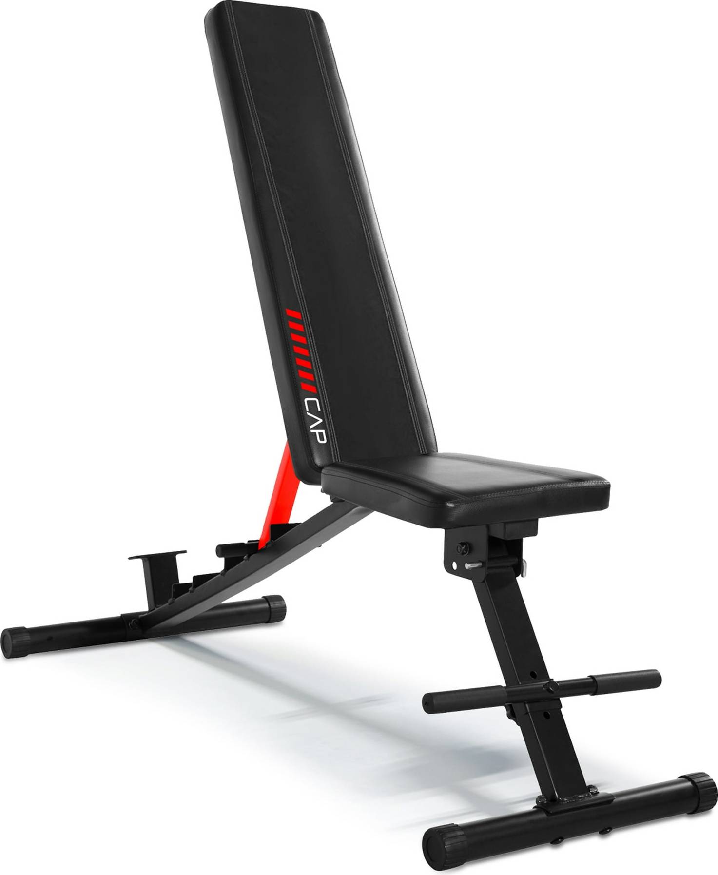 Barbell and weight bench Cap Barbell Multi Purpose Foldable Utility FID Weight Bench