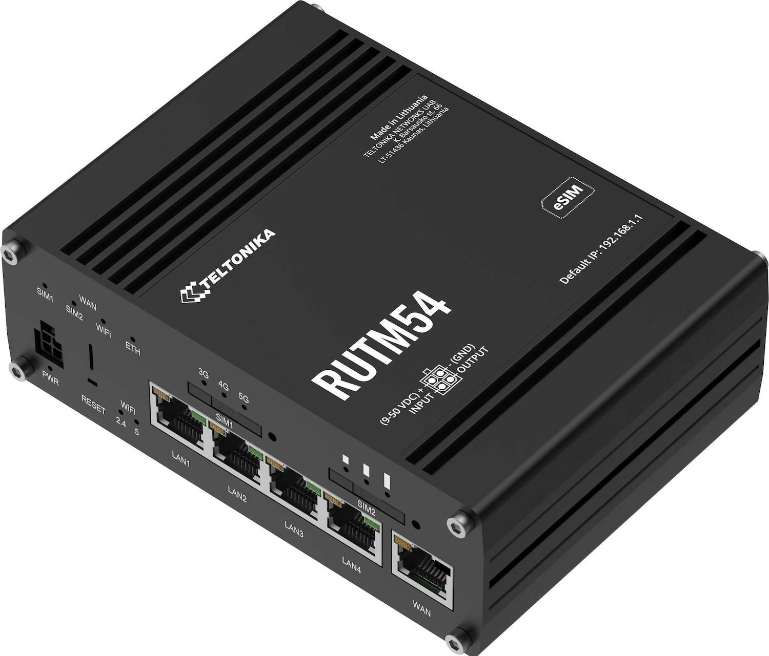 Switch din Teltonika RUTM54 5G LTE Router