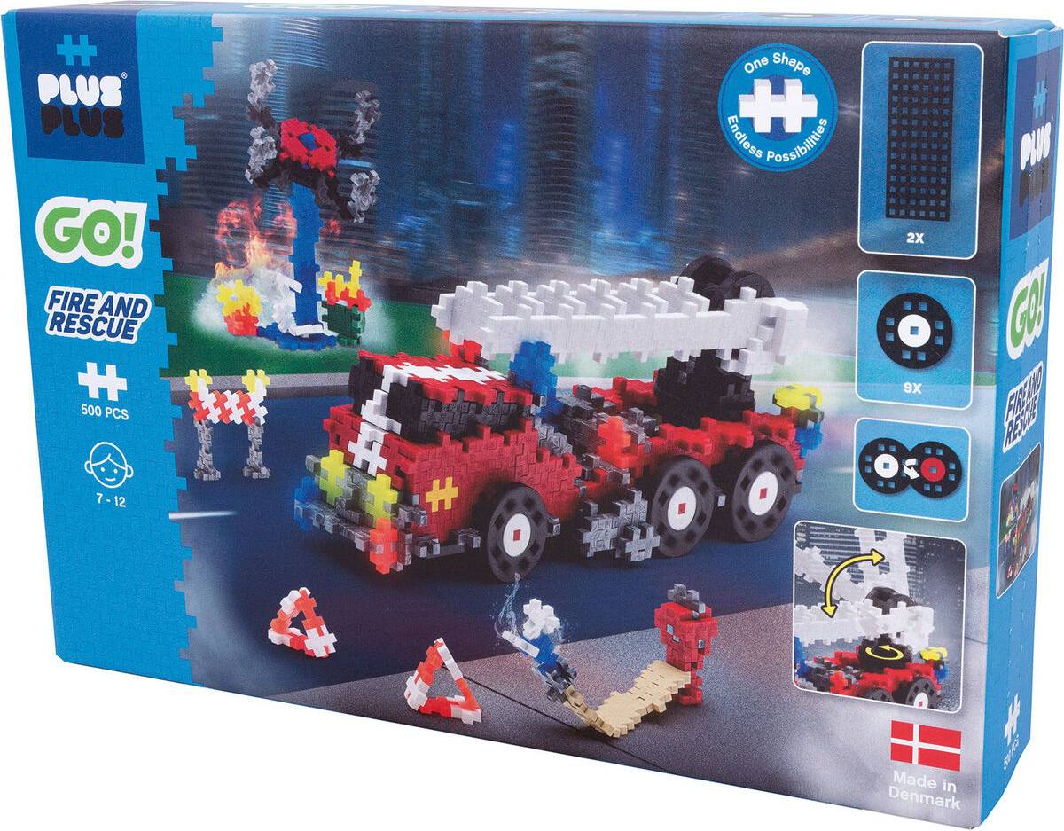Plus Plus Go! Fire & Rescue 500pcs