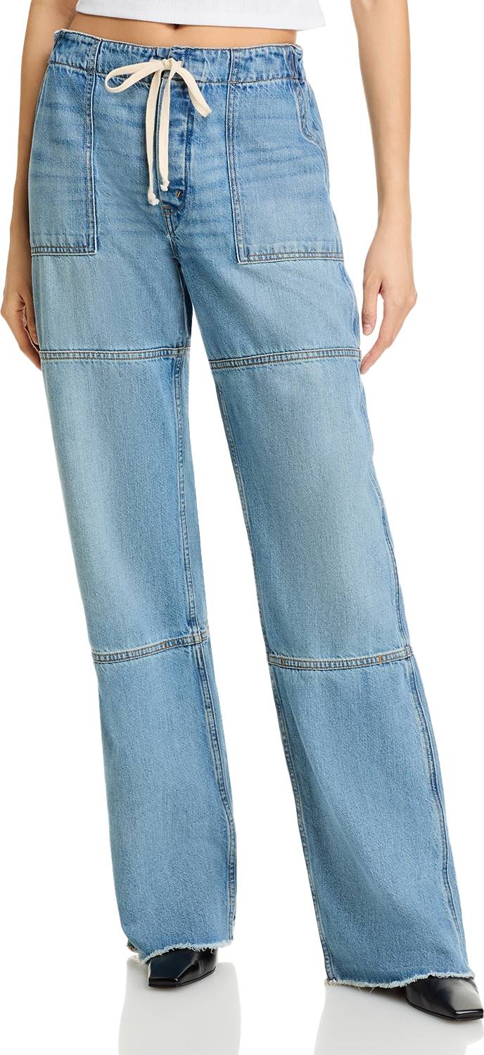 Drawstring Beach Pants - Blue