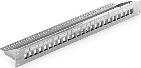 DeleyCON 24-Ports Patchpanel Patchfeld Modulär 19" Rackinstallation