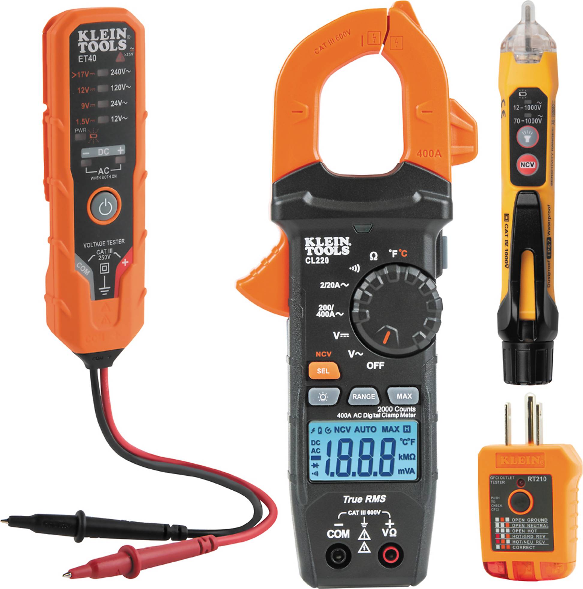 Premium Meter Electrical Test Kit CL220VP