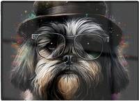 Warren Reed Lhasa Apso Dog Splashart Multi One Size Chopping Board