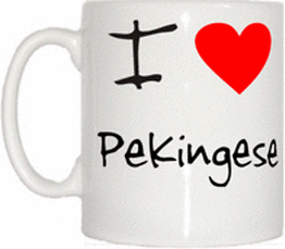 TeeTreeDesigns I Love Heart Pekingese Cup & Mug