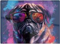 Warren Reed Pug In Sunglasses One Size Chopping Board