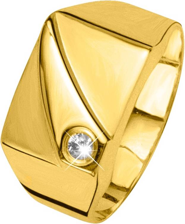 Ringe 585 gold Lucardi Ringe 585 Gold - Goldfarbig