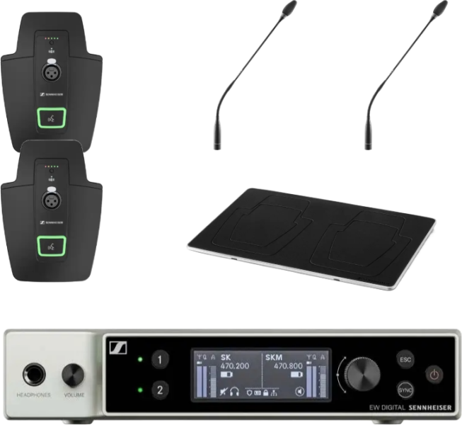 Sennheiser EW-DX EM 2 Half-Rack Receiver R1-9
