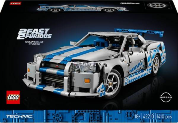 LEGO Technic 42210 2 Fast 2 Furious Nissan Skyline GT-R R34