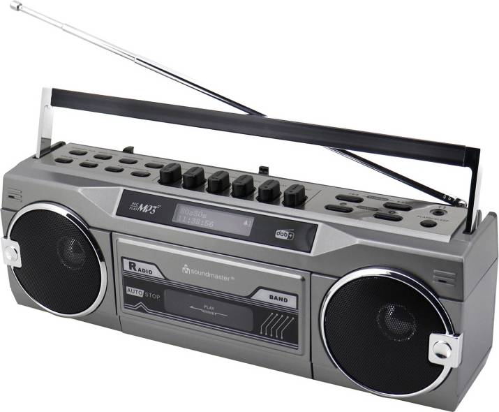 Retro Radiokass Rekorder FM DAB+ Bluetooth