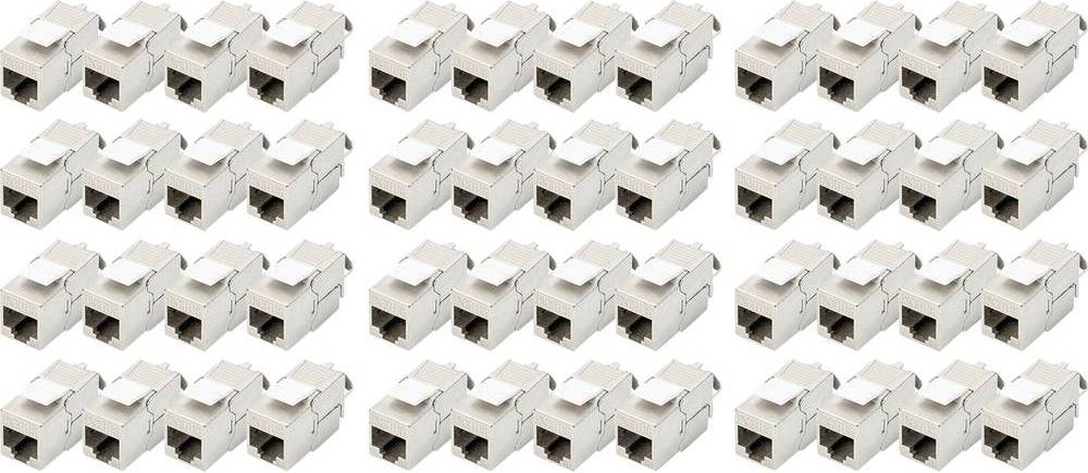 Interruptores y enchufes Digitus Keystone Cat-6A Shielded Module 48 Piezas