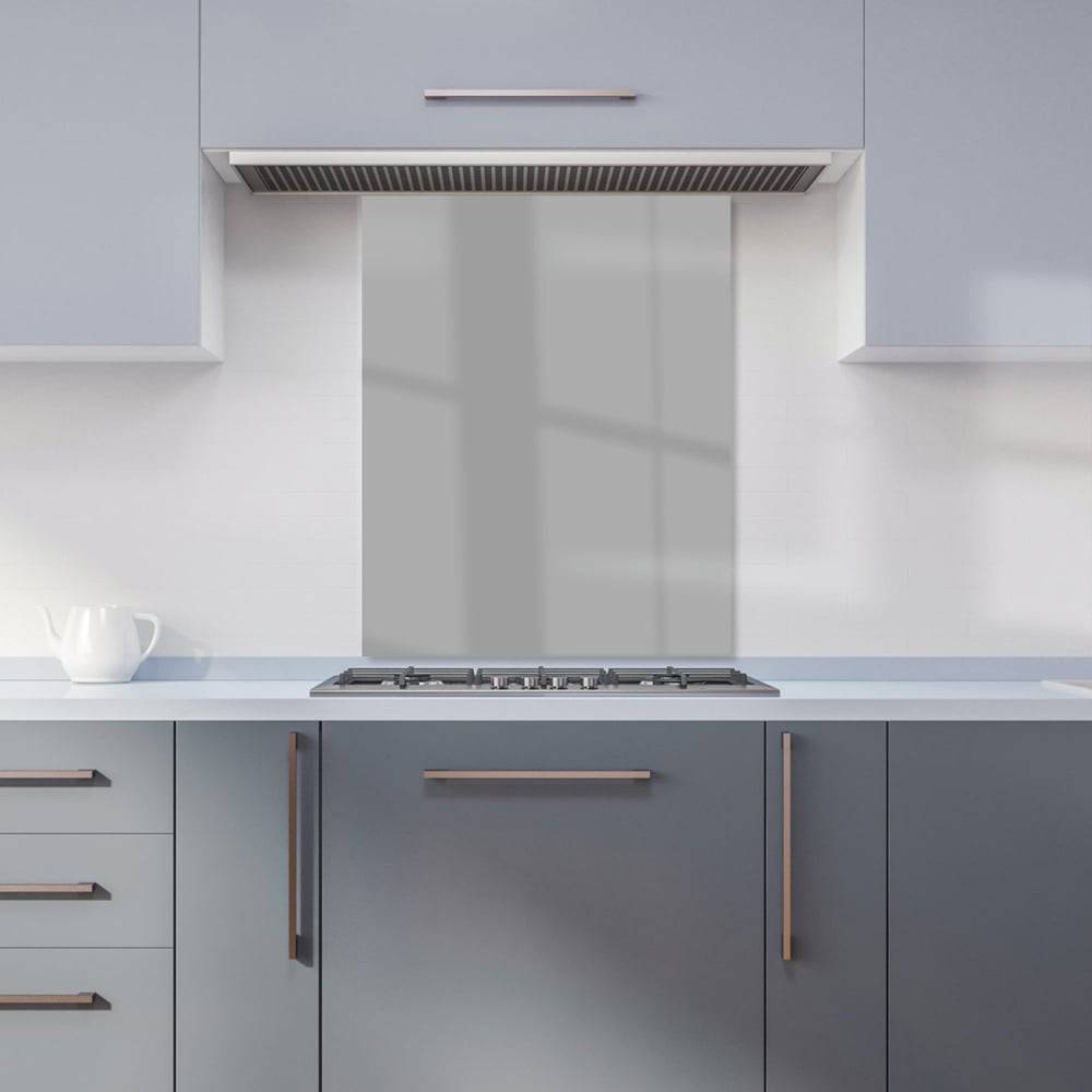 Warren Reed Dusty Grey Glass Kitchen Splashback 75 x 60 cm Splash Guard