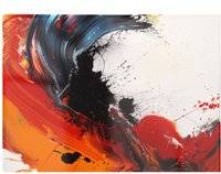 Warren Reed Fiery Waves Abstract Motion Multi One Size Chopping Board 40cm