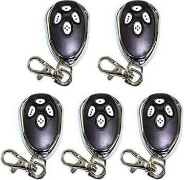 Garage door remote control Aleko Compact Remote Control Transmitter 5-pack