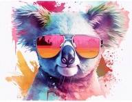 Warren Reed Colourful Splashart Koala In Glasses Multi One Size Chopping Board