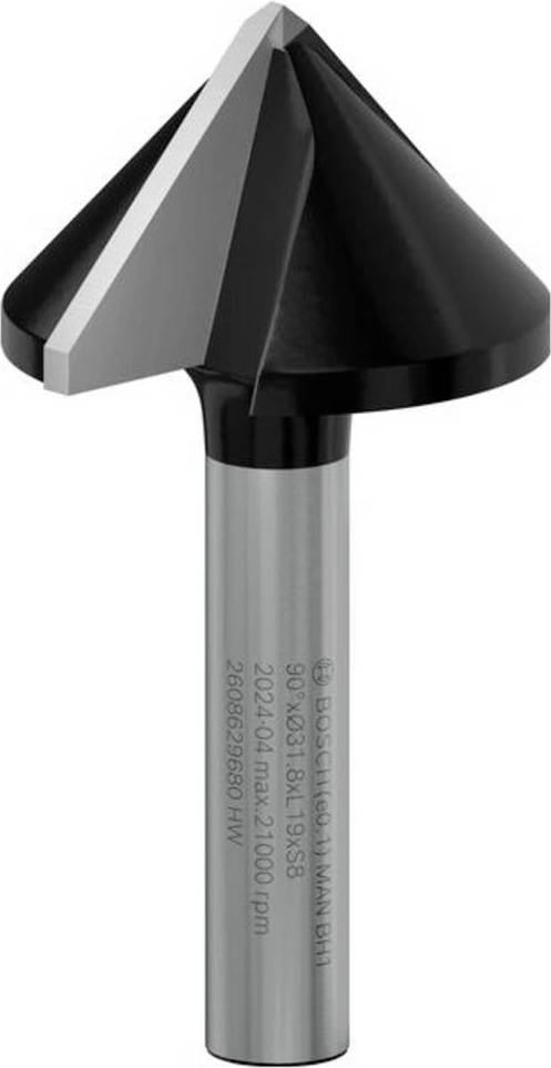 Bosch Pro 8mm Shank 90° V-Groove Router Bit