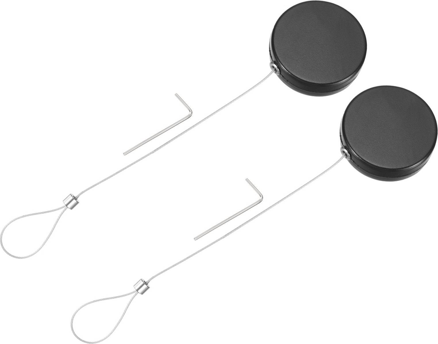 Uxcell 3.3ft Retractable Cable Security Lock 2 Pack