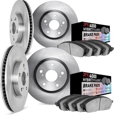 Brake kit Dynamic Friction Company Front And Rear Brake Rotors Kit 6804-63058