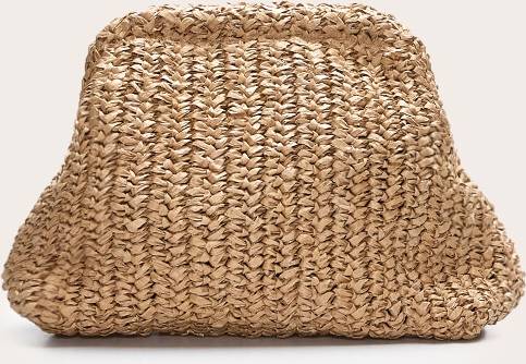 PrettyLittleThing Raffia Clutch - Natural