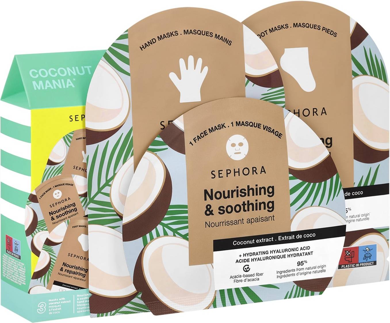 Sephora Collection Coconut Mania Face & Body Mask Set