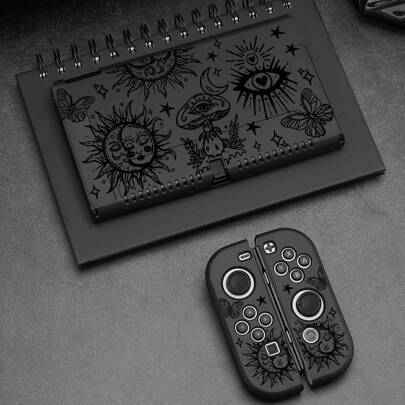 Switch lite case Shein Star Moon Pattern Protective Case For Switch OLED Switch Lite