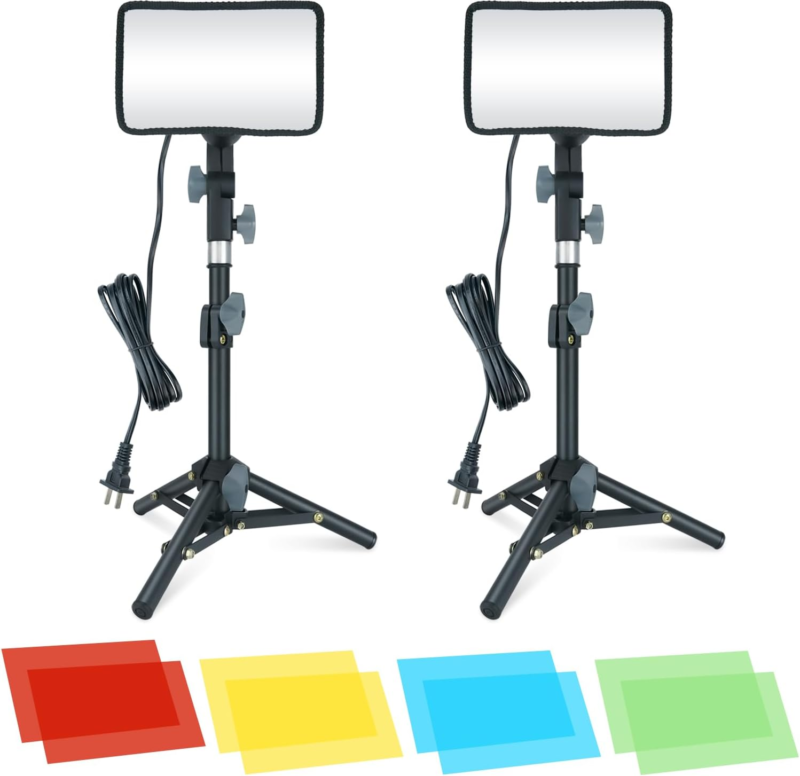 Ring light photography 2 Pack Led Video Light Photography Lighting Kit