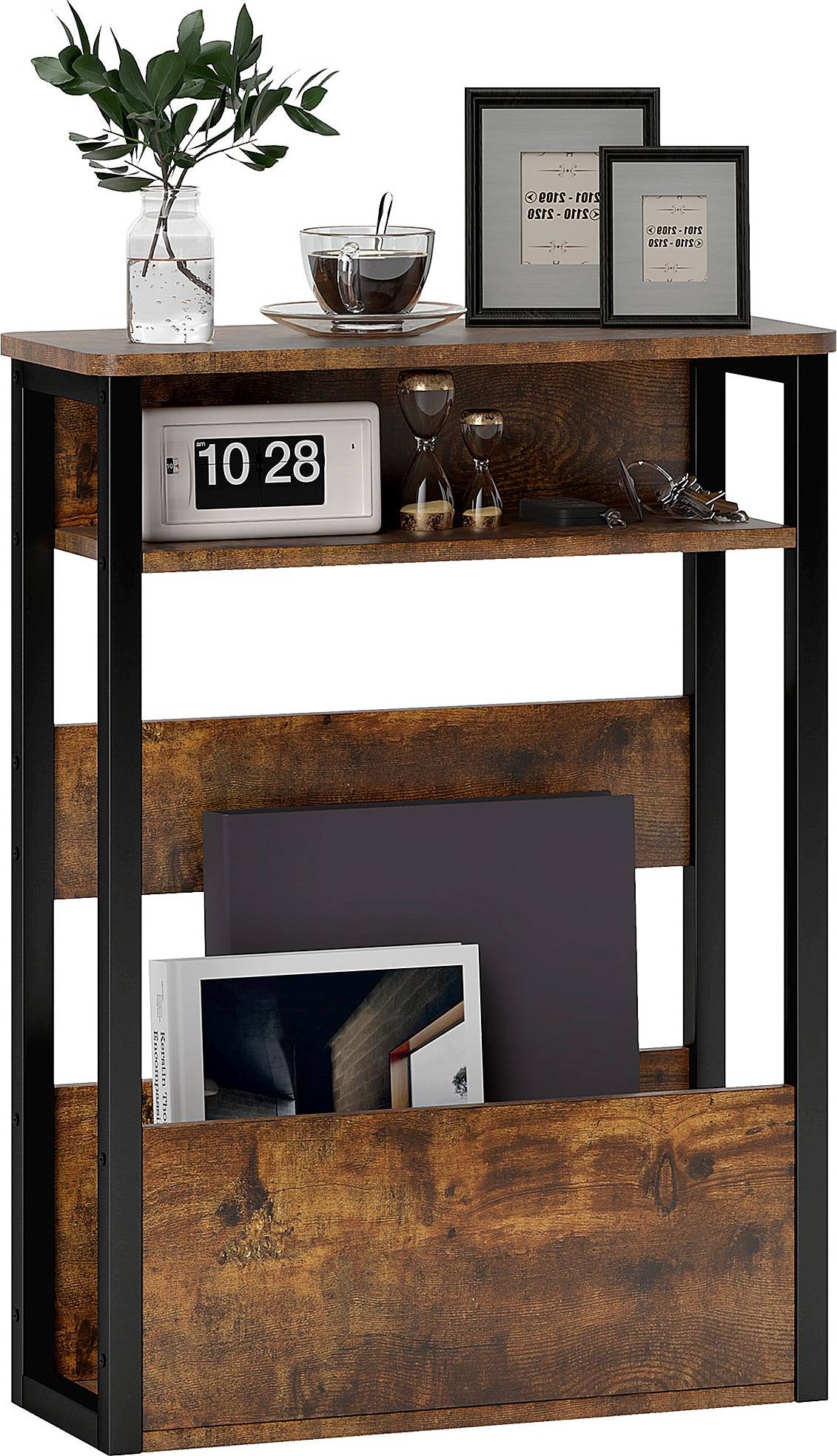 Homcom Narrow Side with Storage Small Table
