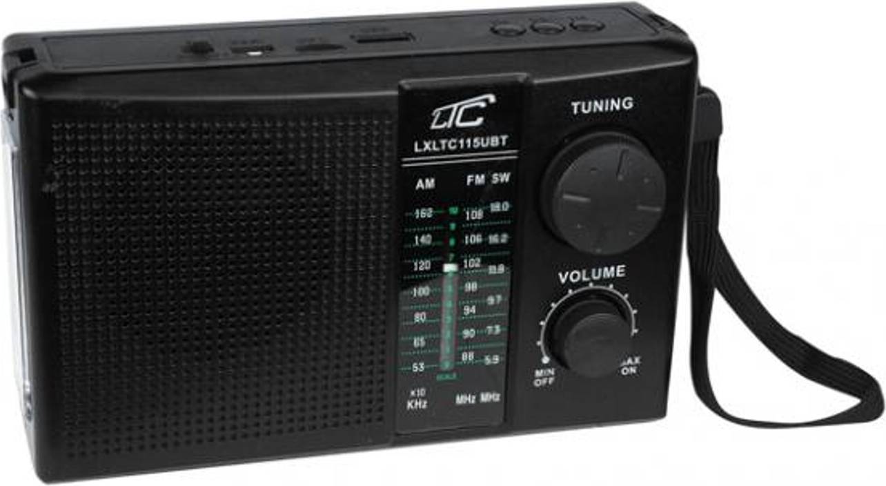 LTC Portable Radio Player FM AM SW USB Solar Panel