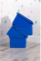 Wham Stack & Store 4x 35L Blue One Size Storage Box