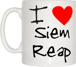 TeeTreeDesigns I Love Heart Siem Reap Cup & Mug