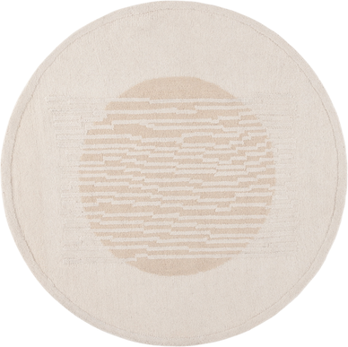 Safavieh Hand-Tufted Rodeo Drive Racha Mid-Century Modern Wool Rug 6 x 6 Round Beige