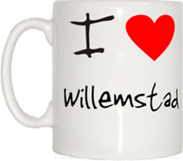 TeeTreeDesigns I Love Heart Willemstad Cup & Mug