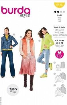 Burda Style Paper Sewing Pattern 6114