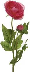 Basic Kunstbloem Ranonkel 57 cm Rood