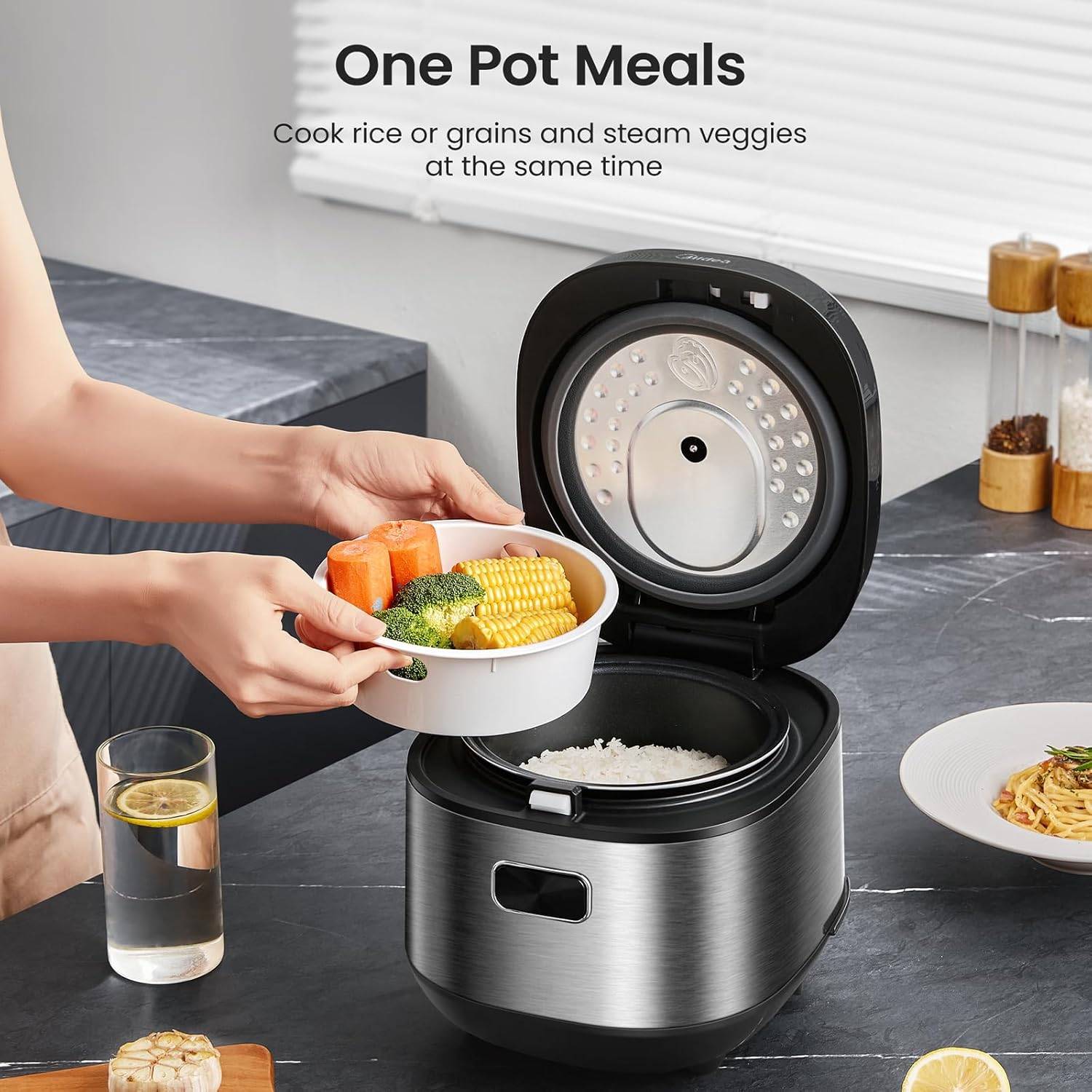 Temu 2L Midea Rice Cooker With 9 Functions